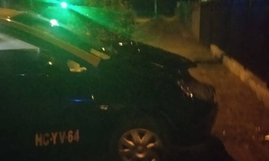 Camioneta que iba contra el tránsito chocó con un taxi en Los Lagos 