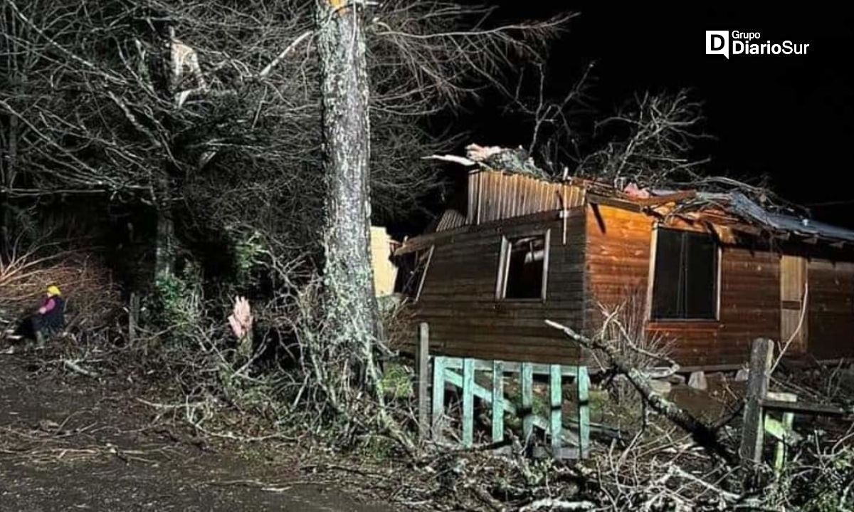 Vecinos de Folilco aseguran que pasó un tornado: hay 14 damnificados